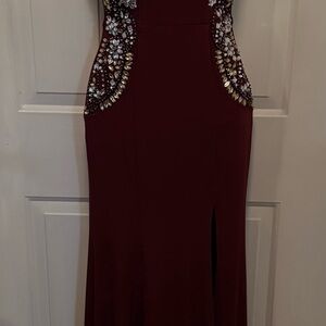 Xtraordinary Red Party Dress with “Crystal” Accents